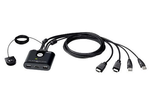 ATEN 2-Port USB FHD HDMI Cable KVM Switch