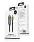 MBeat MB-XCB-MNDHDM18 HDMI cable 1.8 m HDMI Type A (Standard) Black, Metallic