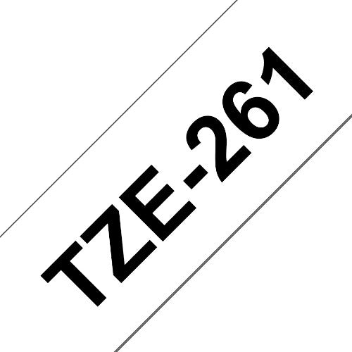 Brother TZE-261 label-making tape Black on white TZ