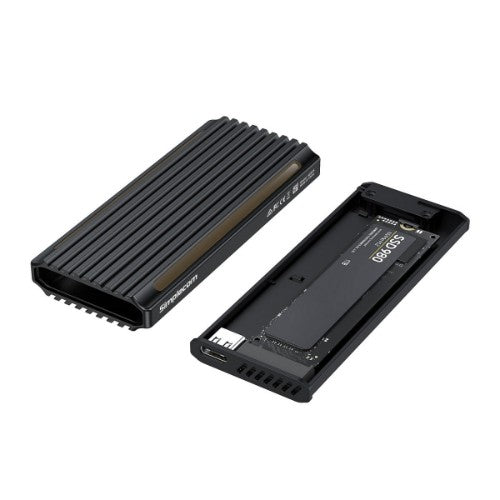 Simplecom SE525 storage drive enclosure SSD enclosure Black M.2