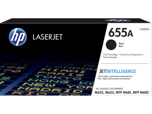 HP 655A Black Original LaserJet Toner Cartridge