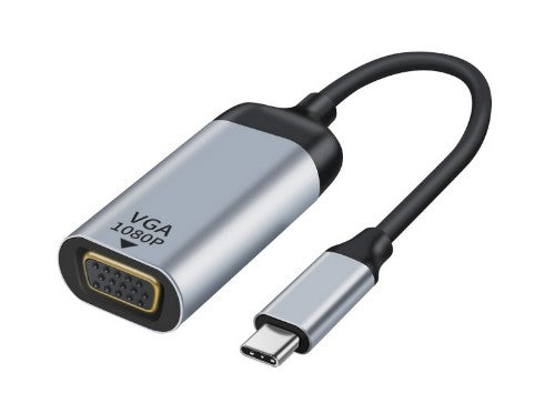 Astrotek AT-USBCVGA-MF15 video cable adapter 0.15 m VGA (D-Sub) USB Type-C Black, Grey
