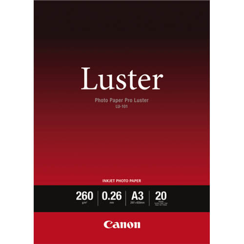 Canon LU-101 Luster Photo Paper Pro A3 - 20 Sheets