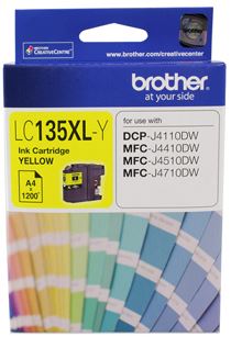 Brother LC135XLY ink cartridge 1 pc(s) Original Yellow