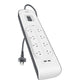 Belkin BSV804AU2M surge protector Black, White 8 AC outlet(s) 2 m