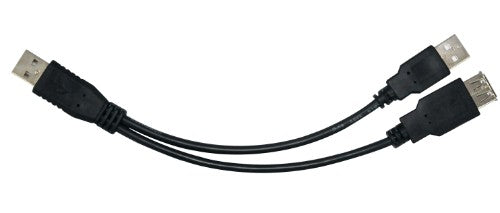 Astrotek USB A M/M+F USB cable 0.3 m 2 x USB Black