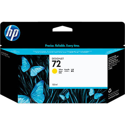 HP 72 130-ml Yellow DesignJet Ink Cartridge
