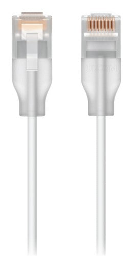 Ubiquiti UACC-Cable-Patch-EL-3M-W networking cable Translucent, White Cat6