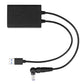 Targus ACA42AUZ cable gender changer USB 3.0 Type A, 3.5 mm USB Type C Black