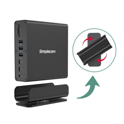 Simplecom CHT815 notebook dock/port replicator Wired Black