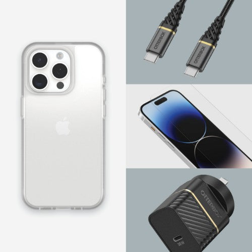 OtterBox React Series for iPhone 15 Pro, Clear