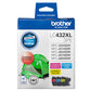 Brother LC432XL3PKS ink cartridge 3 pc(s) Original High (XL) Yield Cyan, Magenta, Yellow