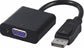 Astrotek 0.15m DisplayPort - VGA M/F VGA (D-Sub) Black