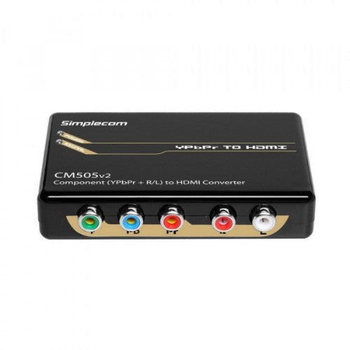 Simplecom CM505V2 cable gender changer HDMI YPbPr + R/L Black