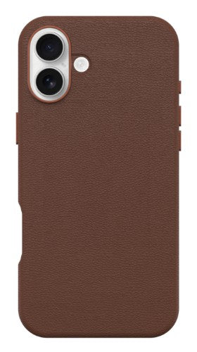 OtterBox Symmetry Series Cactus Leather for MagSafe for iPhone 16 Plus, Rich Adobe