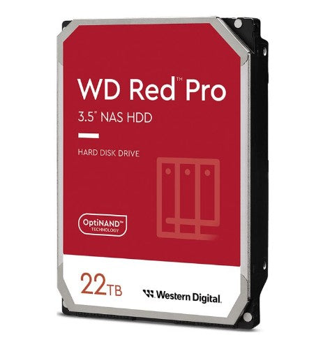 Western Digital Red Pro internal hard drive 22 TB 7200 RPM 512 MB 3.5" Serial ATA III