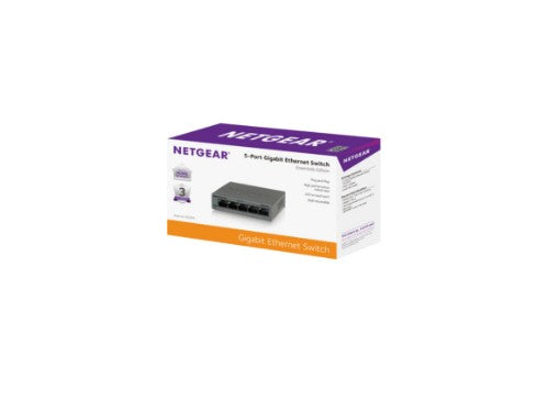 NETGEAR GS305 Unmanaged L2 Gigabit Ethernet (10/100/1000) Black