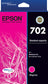 Epson 702 ink cartridge Standard Yield Magenta