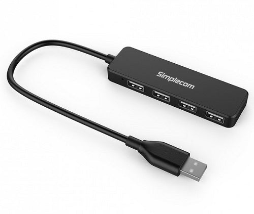 Simplecom CH241 interface hub USB 2.0 480 Mbit/s Black
