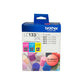 Brother LC-133CL3PK ink cartridge 3 pc(s) Original Cyan, Magenta, Yellow