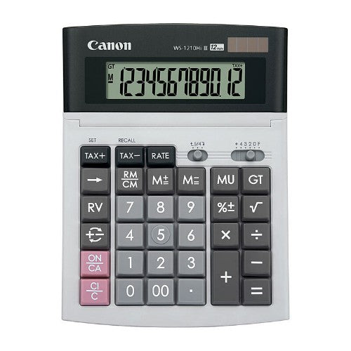 Canon WS1210 Hi II calculator Desktop Display Silver