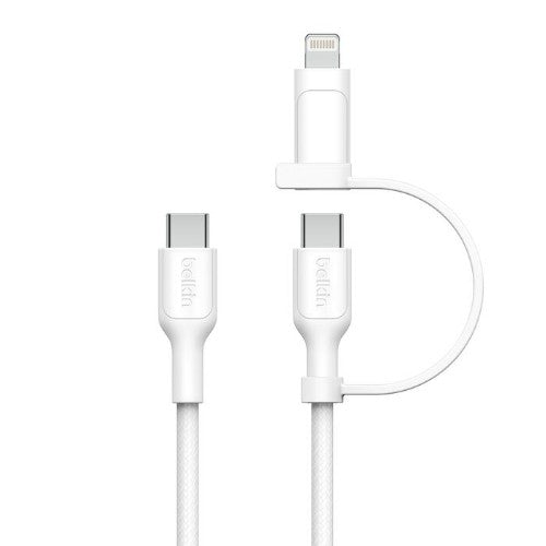 Belkin BoostCharge Pro USB cable USB 2.0 1.5 m USB C USB C/Lightning White