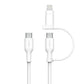 Belkin BoostCharge Pro USB cable USB 2.0 1.5 m USB C USB C/Lightning White