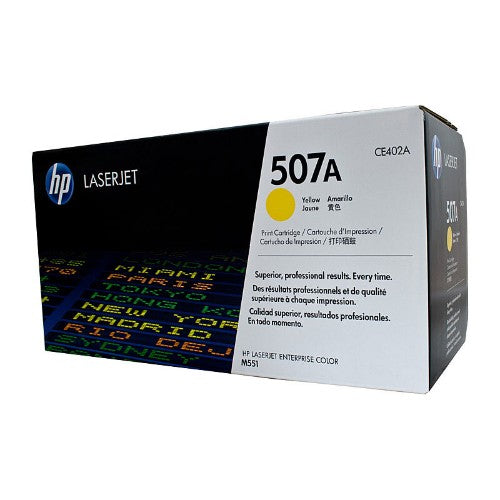 HP 507A Yellow Original LaserJet Toner Cartridge