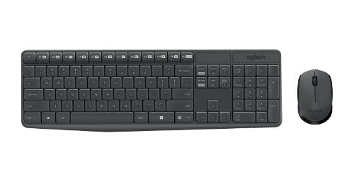 Logitech 920-007937 keyboard Mouse included Home RF Wireless English Grey