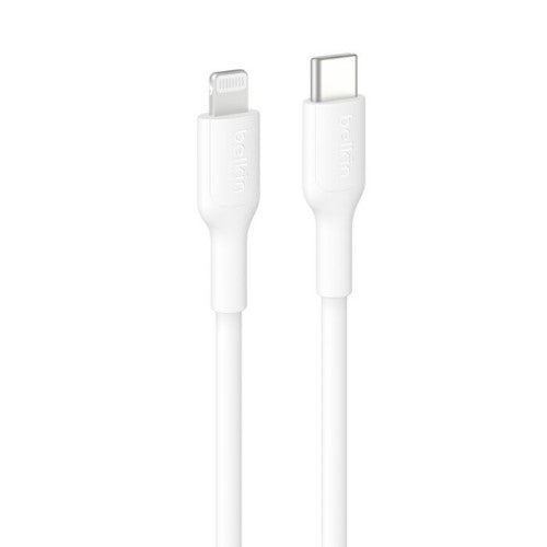 Belkin USB-C Cable with Lightning Connector, 3.3ft/1m, White