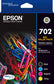 Epson 702 ink cartridge Standard Yield Black, Cyan, Magenta, Yellow