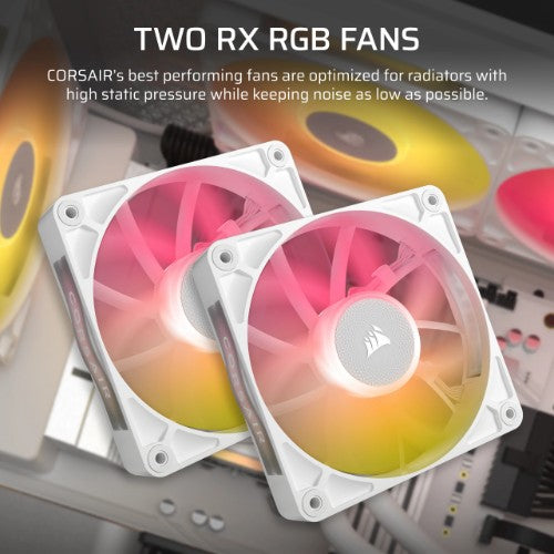 Corsair iCUE LINK TITAN RX RGB Processor All-in-one liquid cooler 12 cm White 1 pc(s)