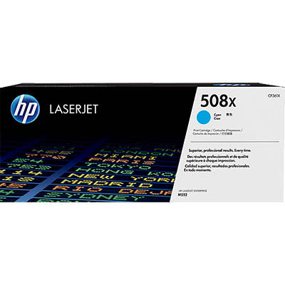 HP 508X High Yield Cyan Original LaserJet Toner Cartridge