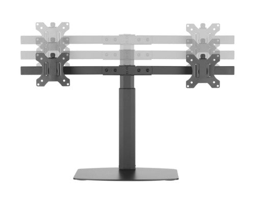 Brateck LDS-22T02 monitor mount / stand 68.6 cm (27") Freestanding Black