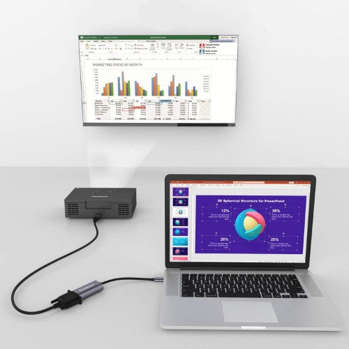 Simplecom DA104 USB graphics adapter 1920 x 1080 pixels Grey