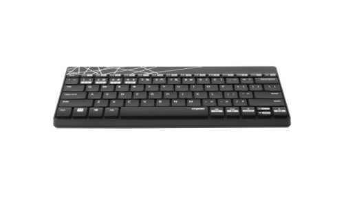 Rapoo 8000M keyboard Mouse included Universal RF Wireless + Bluetooth QWERTY English Black