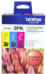 Brother LC73CL3PK ink cartridge 3 pc(s) Original Cyan, Magenta, Yellow