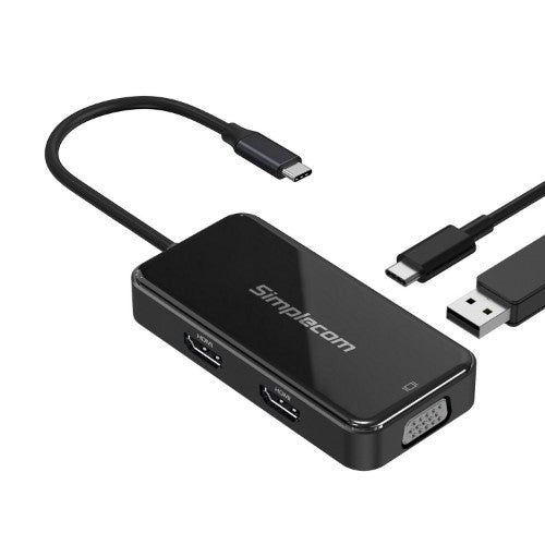 Simplecom DA451 laptop dock/port replicator Wired USB Type-C Black