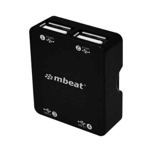 MBeat USB-UPH110K interface hub USB 2.0 480 Mbit/s Black