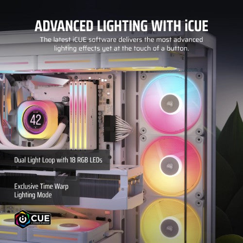 Corsair iCUE LINK LX120-R RGB Computer case Fan 12 cm White 3 pc(s)