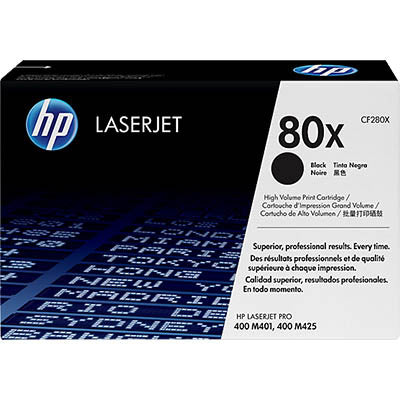 HP 80X High Yield Black Original LaserJet Toner Cartridge