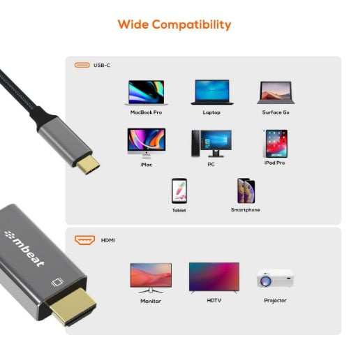 MBeat ToughLink USB C HDMI Aluminium