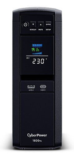 CyberPower CP1600EPFCLCD uninterruptible power supply (UPS) Line-Interactive 1.6 kVA 1000 W 6 AC outlet(s)