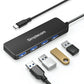 Simplecom CH340 interface hub USB 3.2 Gen 1 (3.1 Gen 1) Type-C 5000 Mbit/s Black
