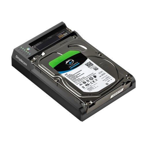Simplecom SD570 storage drive docking station USB 3.2 Gen 2 (3.1 Gen 2) Type-C Black
