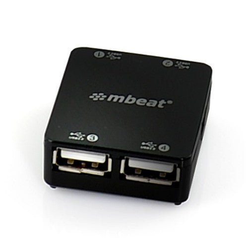 MBeat USB-UPH110K interface hub USB 2.0 480 Mbit/s Black