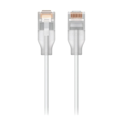 Ubiquiti UACC-Cable-Patch-EL-3M-W networking cable Translucent, White Cat6