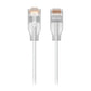 Ubiquiti UACC-Cable-Patch-EL-3M-W networking cable Translucent, White Cat6