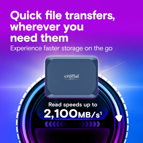 Crucial X10 1 TB USB Type-C USB 3.2 Gen 2x2 Blue