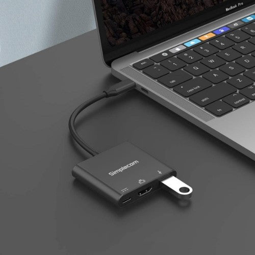 Simplecom DA310 notebook dock/port replicator USB 3.2 Gen 1 (3.1 Gen 1) Type-C Black
